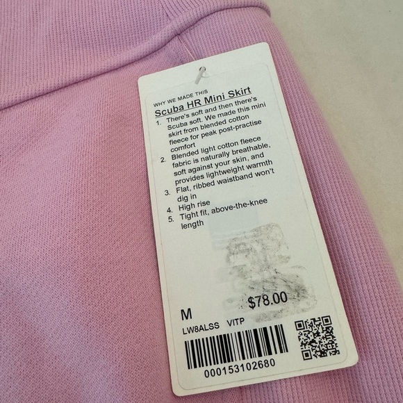 NWT! Lululemon Scuba High Rise Mini Skirt, sz M - Picture 5 of 6